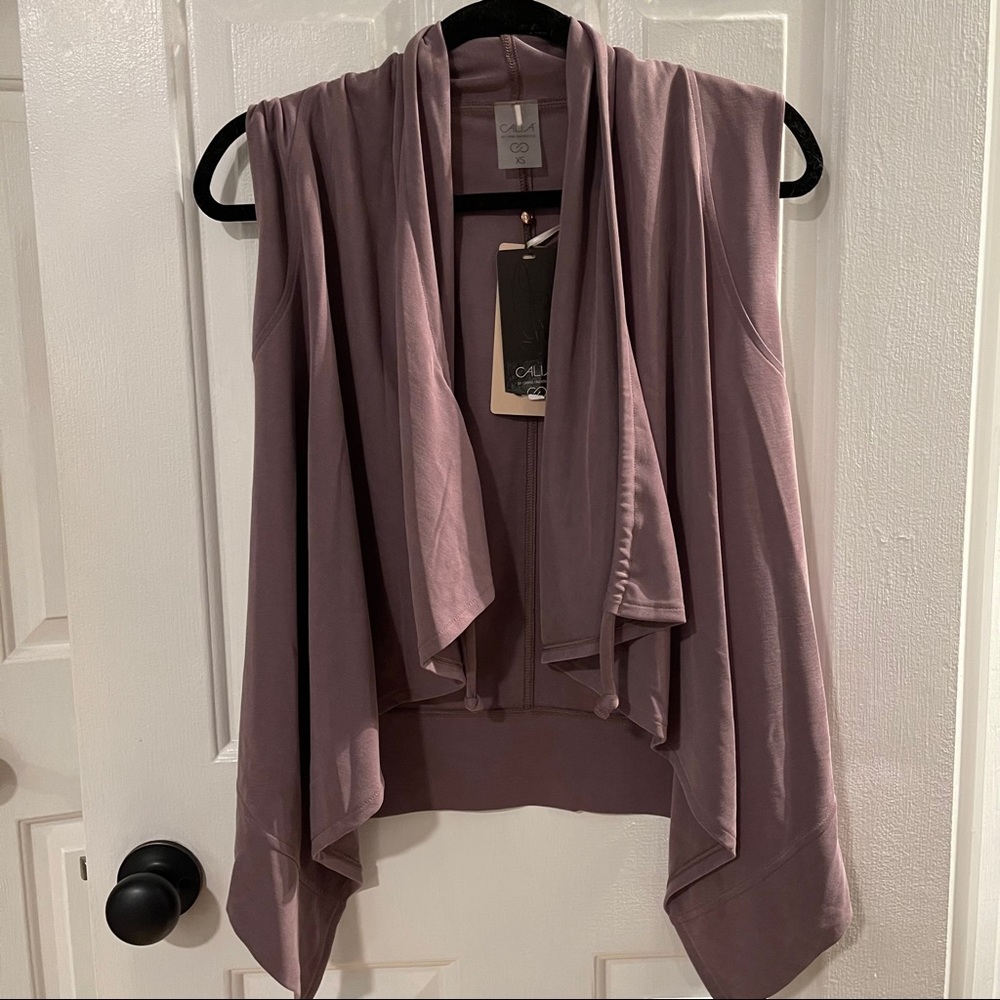 NEW CALIA JOURNEY SANDWASHED VEST SMOKEY QUARTZ XS
